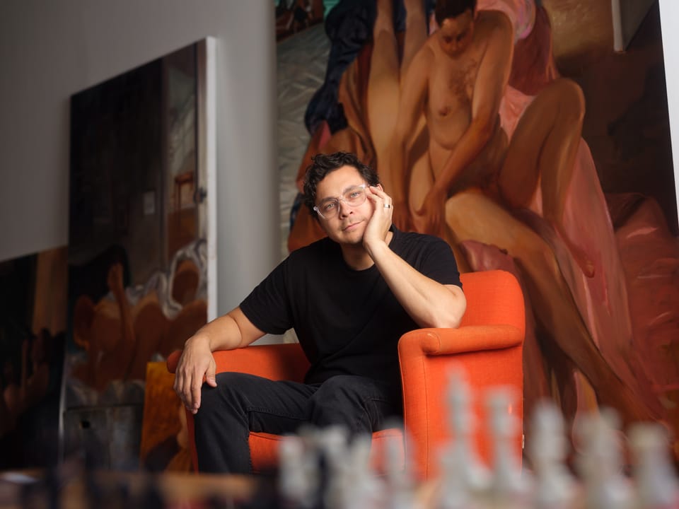 Larry Madrigal in the Studio